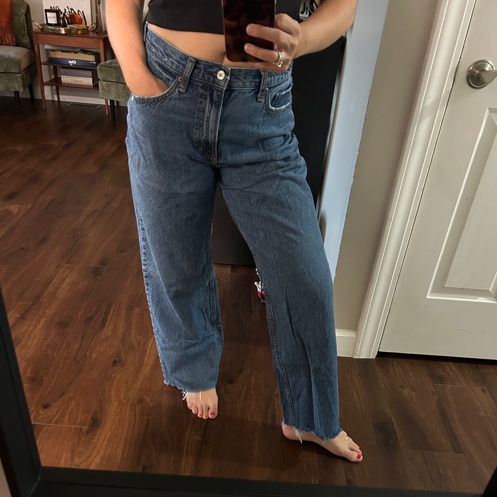 Abercrombie & Fitch Blue Boyfriend Jeans